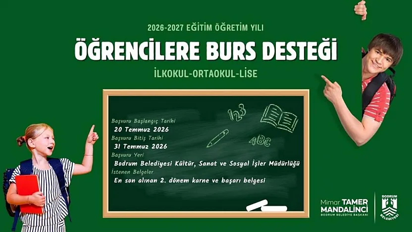 Bodrum Belediyesinden öğrencilere burs desteği