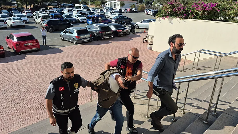 Bodrum'da cinayet şüphelisi adliyeye sevk edildi