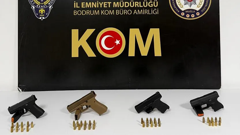 Bodrum'da Ruhsatsız Silah Operasyonu: 4 Şüpheli Yakalandı