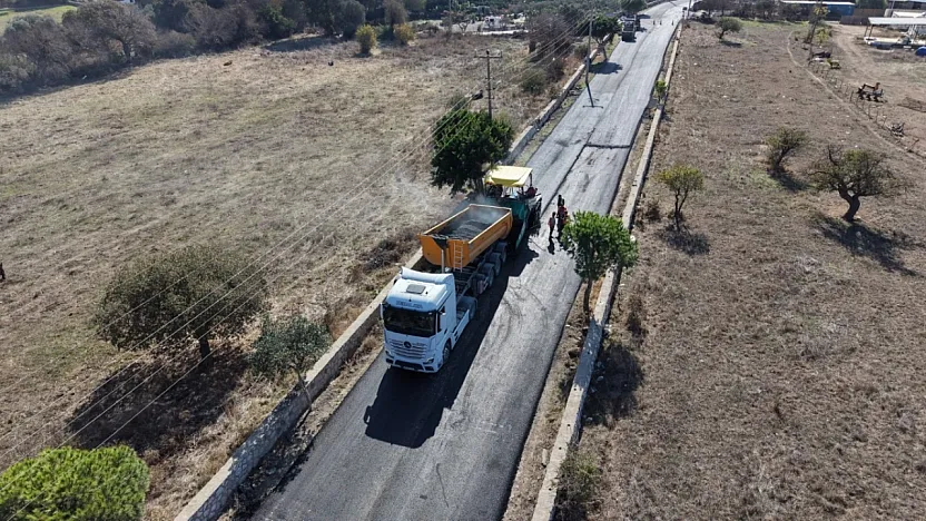 Bodrum'da yol çalışmaları dört mahallede sürüyor
