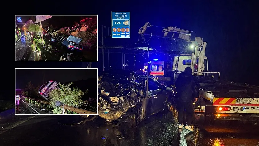 Bodrum'da zincirleme trafik kazası: Karayolu savaş alanına döndü 3 yaralı