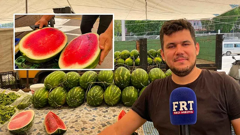 Dalaman'ın meşhur 'Otobüs Karpuzu' Fethiye tezgahlarında
