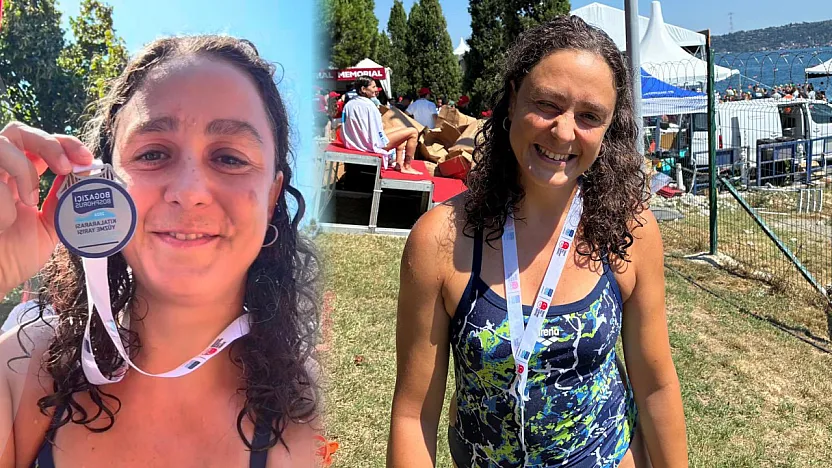 Datçalı Yüzücü Ceyda Pekşen Asya'dan Avrupa'ya Yüzerek Geçti