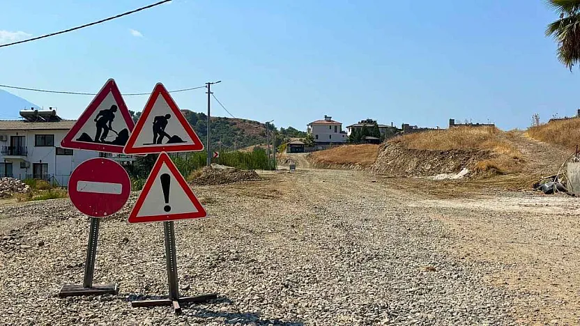 Fethiye Adnan Menderes Caddesi'nde yol çalışmasında sona yaklaşıldı