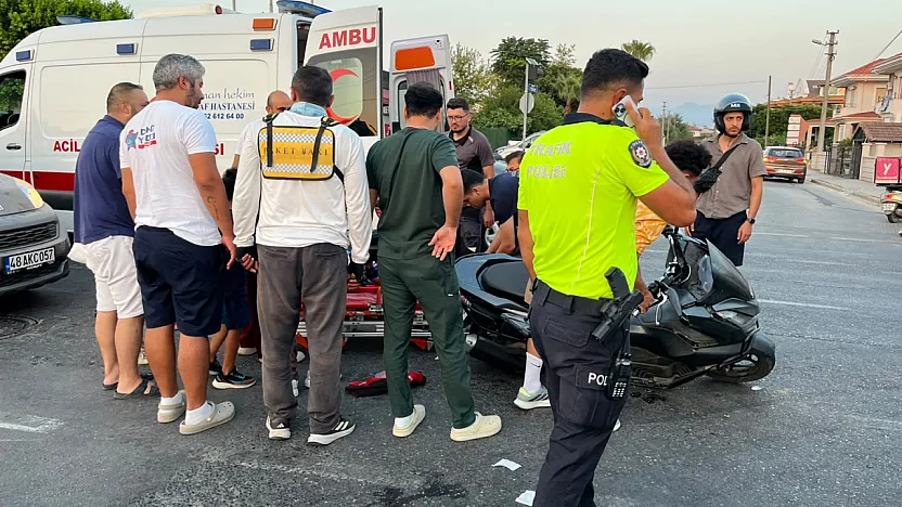 Fethiye Babataşı'nda motosiklet kazası: Anne ve çocuğu yaralandı
