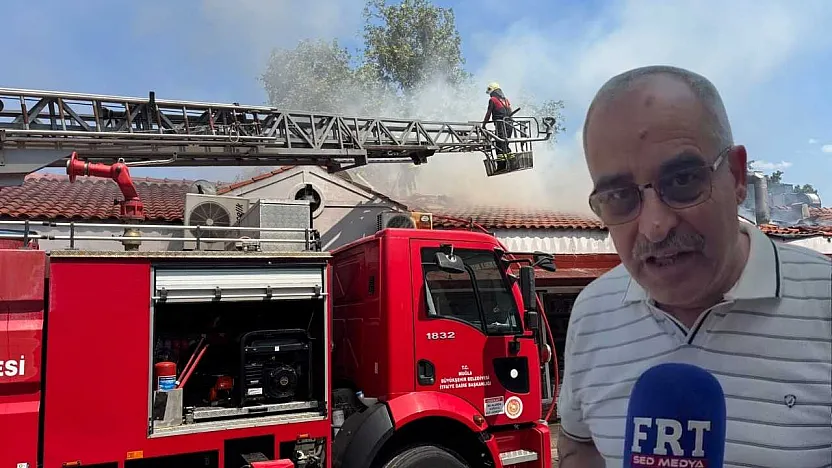 Fethiye Balık Hali'nde yangına müdahale sürüyor: Esnaf tepkili