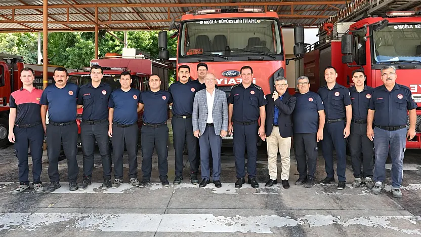 Fethiye Belediyesi'nden itfaiyecilere İtfaiye Haftası ziyareti