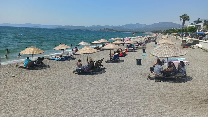 Fethiye Çalış Sahili Sıcaktan Bunalanların Tercihi Oldu