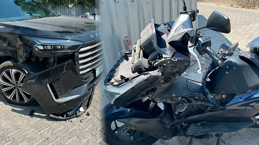 Fethiye Çalış'ta motosiklet ile otomobil çarpıştı: 1 yaralı