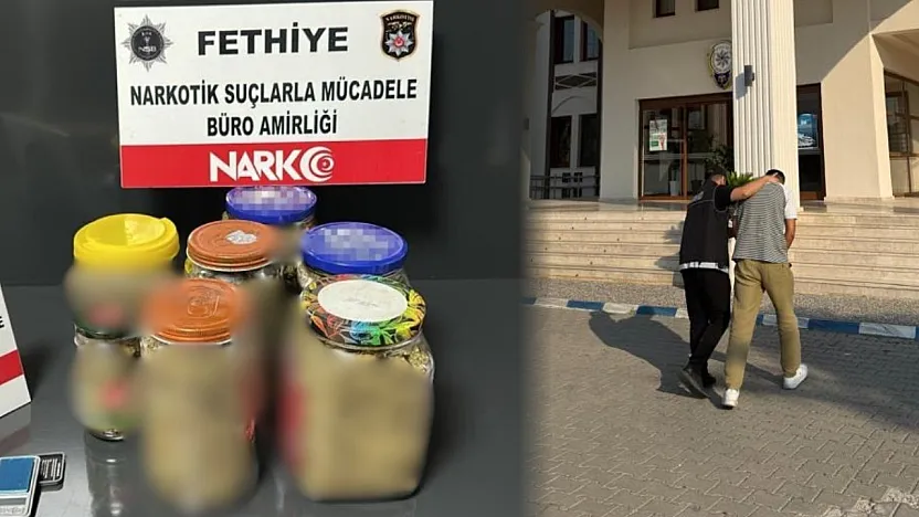 Fethiye'de 1 Kilo 195 gram uyuşturucu madde ele geçirildi