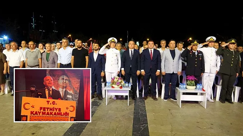 Fethiye'de 15 Temmuz Demokrasi ve Milli Birlik Yürüyüşü Gerçekleştirildi