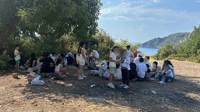 Fethiye'de 20'si çocuk 39 düzensiz göçmen yakalandı