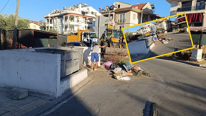 Fethiye'de çöp kenarlarına bırakılan atıklar temizlik ekiplerinin iş yükünü artırıyor