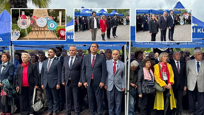 Fethiye'de Cumhuriyet coşkusu alternatif çelenk töreniyle sürdü