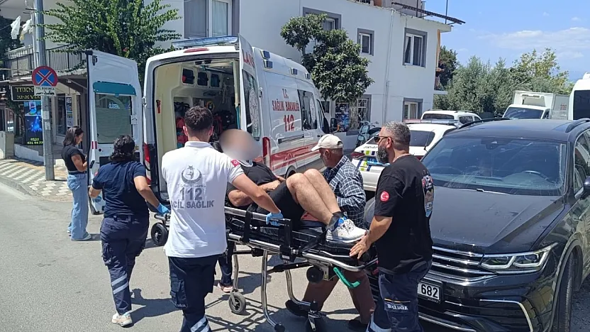 Fethiye'de motosiklet sürücüsü kazadan kaçmak isterken yaralandı