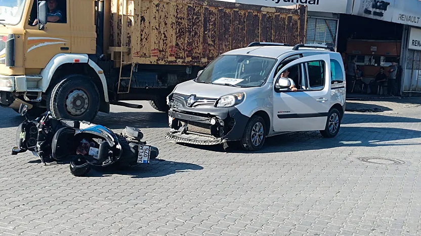 Fethiye'de otomobil ile motosiklet çarpıştı