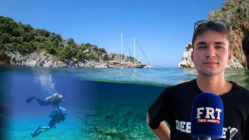 Fethiye'de turistin serinleme tercihi: tekne, dalış ve su sporları