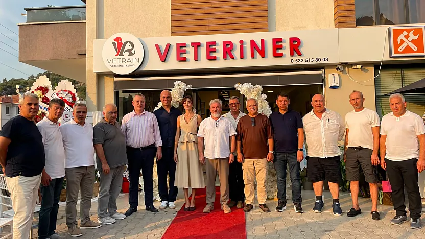 Fethiye'de Vetrain Veteriner Kliniği düzenlenen törenle hizmete açıldı