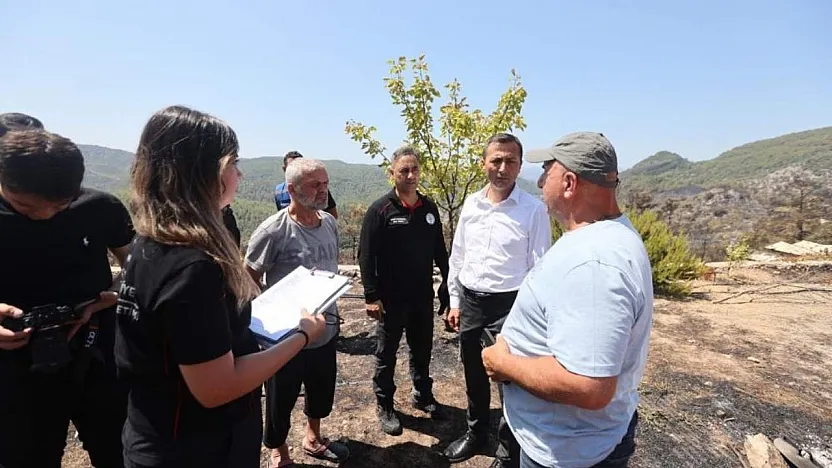 Fethiye'de Yangının Ardından Büyükşehir'den Kapsamlı Hasar Tespiti