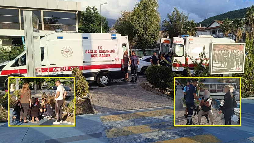 Fethiye'de yaya geçidinde scooter kazası