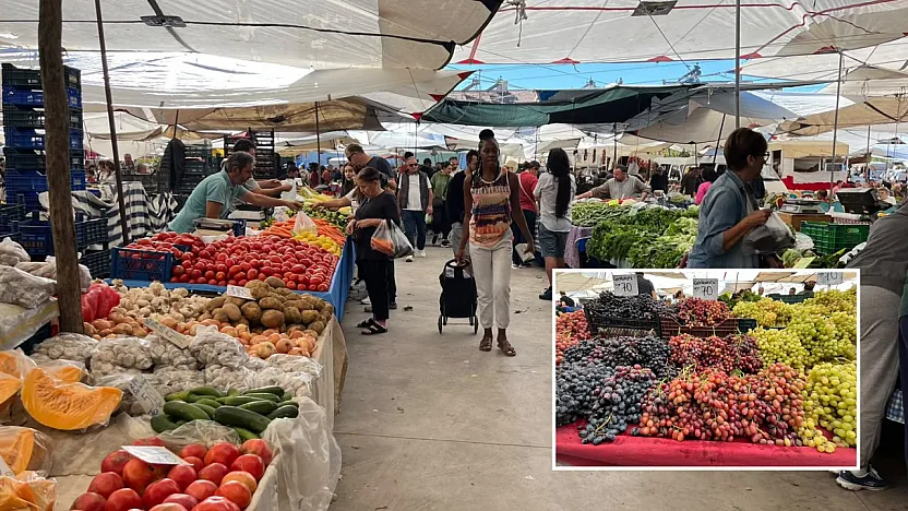 Fethiye Foça Pazarı'nda Sebze ve Meyve Fiyatları