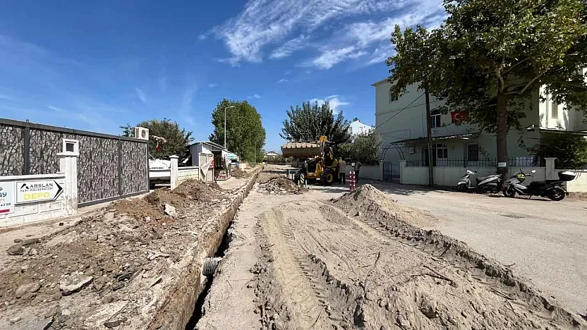 Fethiye Karadenizli Kemal Caddesi'nde doğalgaz çalışması