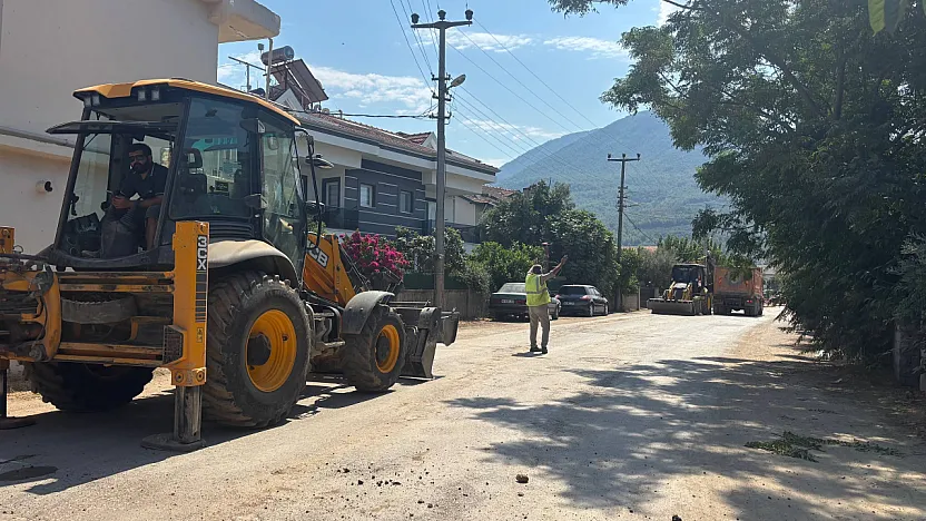 Fethiye Menteşe Mahallesi'nde Doğalgaz Altyapı Çalışması