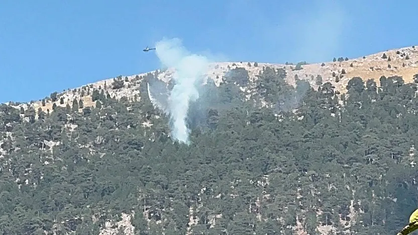 Fethiye Nif'te Orman Yangını! Havadan Müdahale Başladı