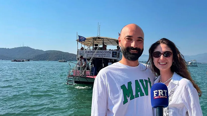 Fethiye'nin su altı dünyasına hayran kaldılar: 'Başka yerlerde bu kadar keyif almadık'
