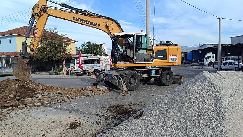 Fethiye Sanayi Sitesi'nde yağmur suyu çalışması başladı