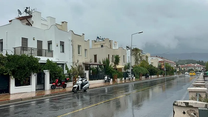 Güney Ege'de beklenen yağış başladı