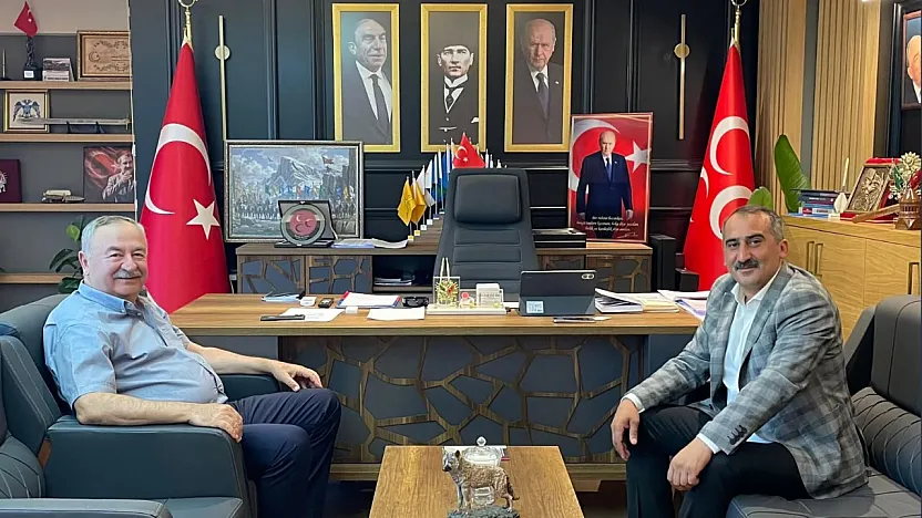 Hasan Özyer, MHP Muğla İl Başkanı Emrah Oltulu ile Bir Araya Geldi