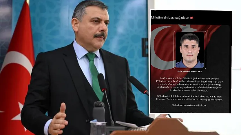 İçişleri Bakanı Çiftçi'den şehit olan polis için taziye mesajı