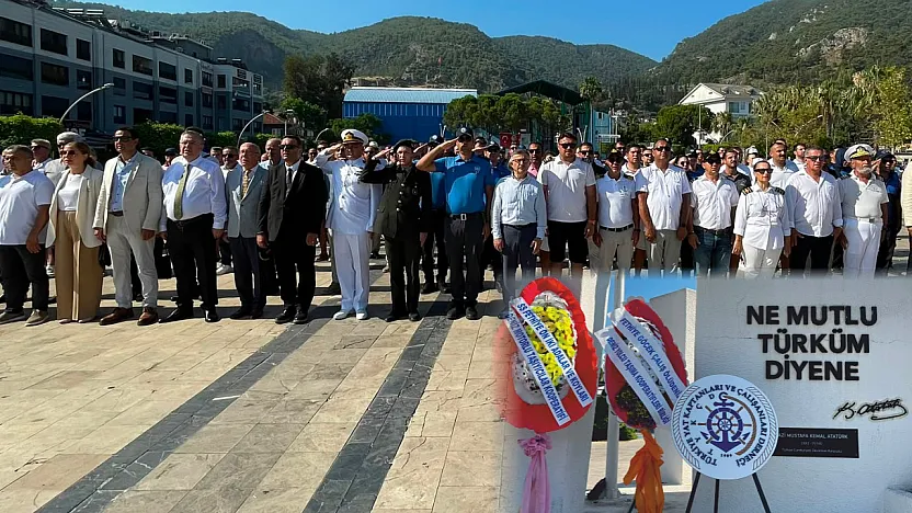 Kabotaj Bayramı'nın 100. Yılında Fethiye'de Çelenk Sunma Töreni