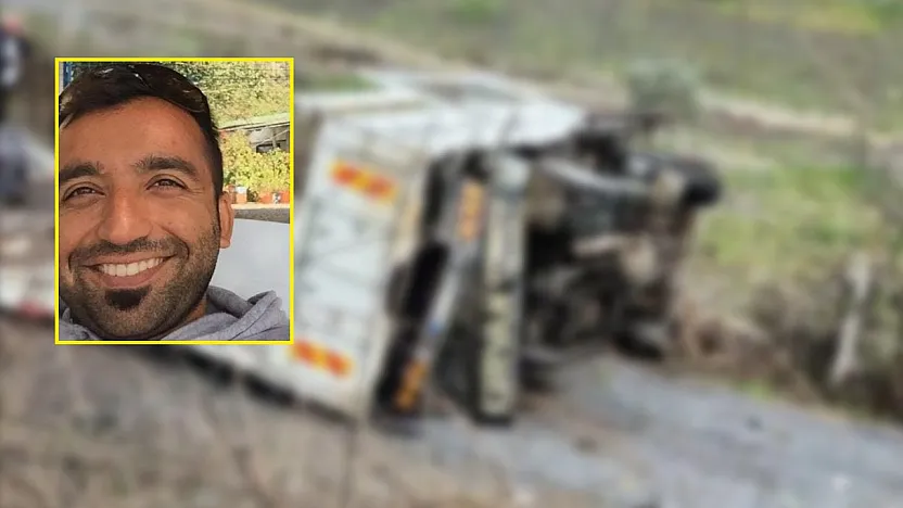 Kontrolden çıkan kamyon tali yola uçtu: 1 ölü, 1 yaralı