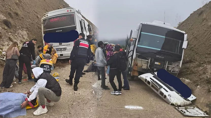 Korkuteli-Fethiye Yolu Üzerinde Yolcu Midibüsü Kayalıklara Çarptı: 9 Yaralı