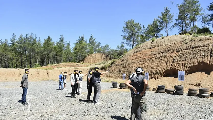 Köyceğiz'de Güvenlik Bölümü öğrencilerinden atışlarda tam isabet