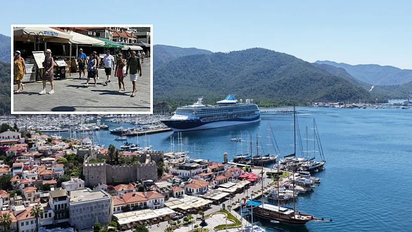 'Marella Discovery' kruvaziyeri Marmaris'e 1750 turistle geldi
