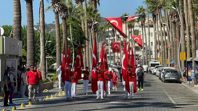 Marmaris'te 30 Ağustos Zafer Bayramı Coşkuyla Kutlandı