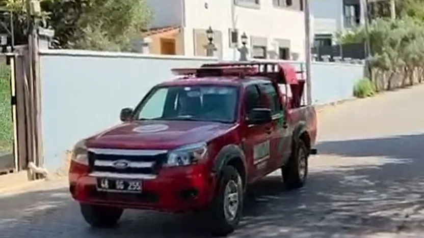 Marmaris'te orman ekiplerinden megafonlu yangın uyarısı