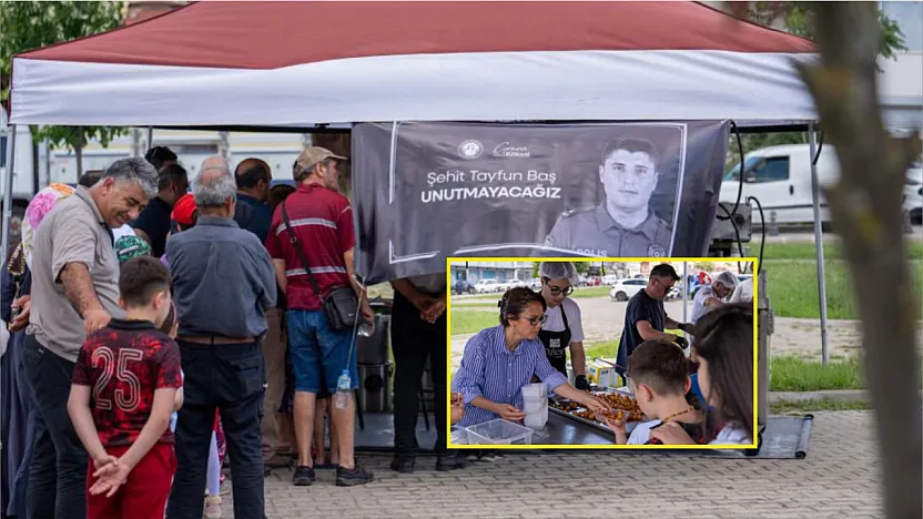 Menteşe Belediyesi Şehit Polis memuru için lokma hayrı yaptı
