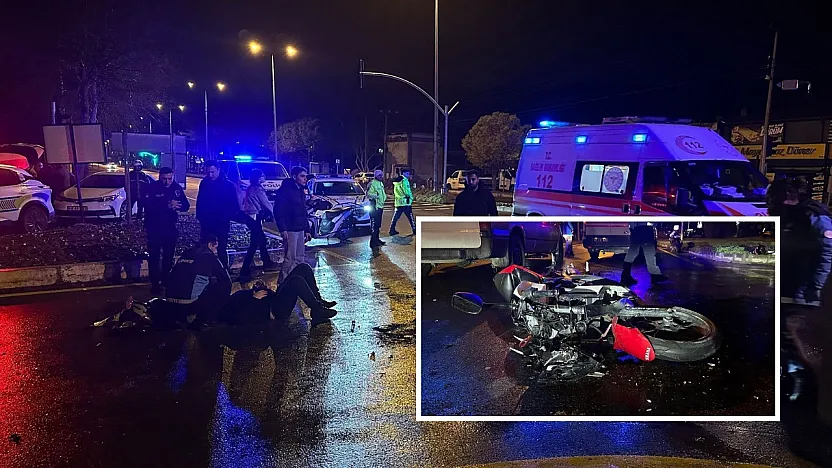 Menteşe'de trafik kazası: Motosiklet sürücüsü ağır yaralı