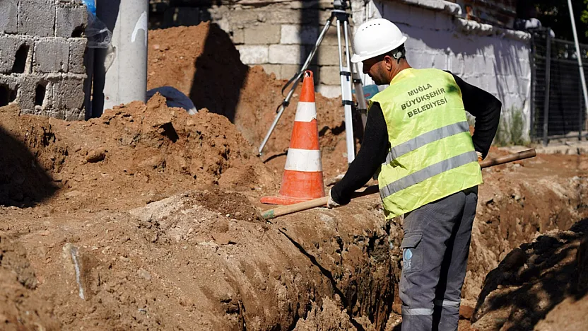 Milas Küçükdibekdere'de 5 bin 500 metrelik altyapı yatırımı