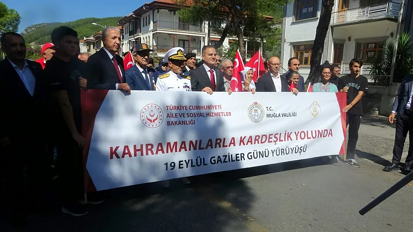 Muğla'da 'Kahramanlarla Kardeşlik Yolunda' yürüyüşü düzenlendi