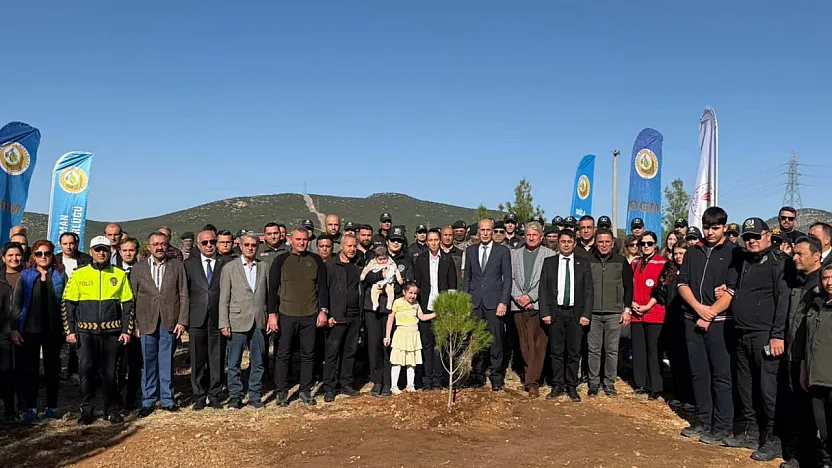 Muğla'da şehit polis memuru için hatıra ormanı oluşturuldu