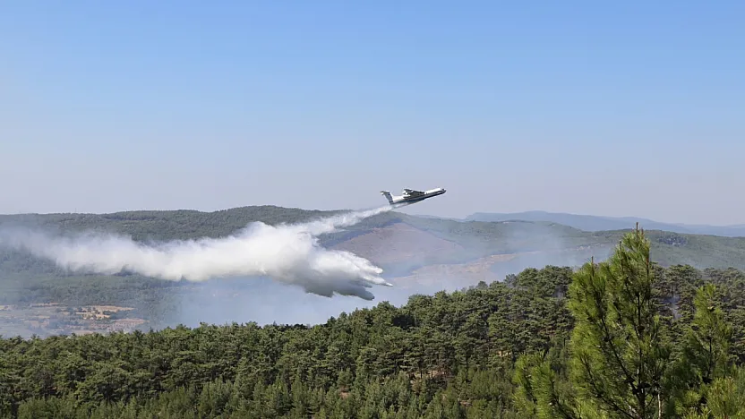 Muğla'daki yangının enerjisi düşürüldü