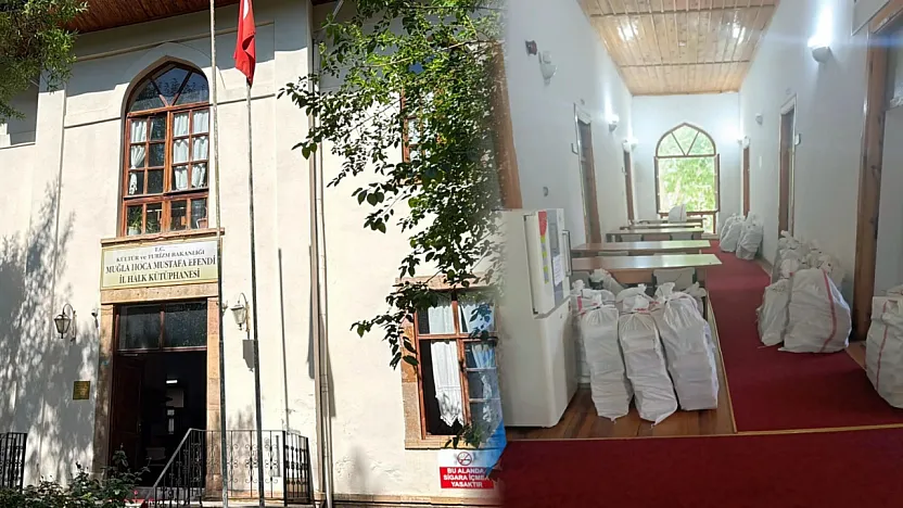 Muğla Halk Kütüphanesi güçlendirme için tahliye ediliyor
