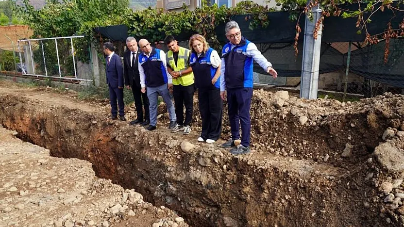 MUSKİ'den Fethiye Çatalarık'ta 2 bin metrelik kanalizasyon hattı çalışması