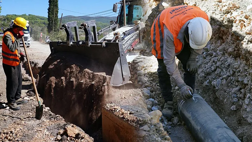 MUSKİ, Yerkesik mahallesinde 6,5 kilometre su isale hattını yeniliyor
