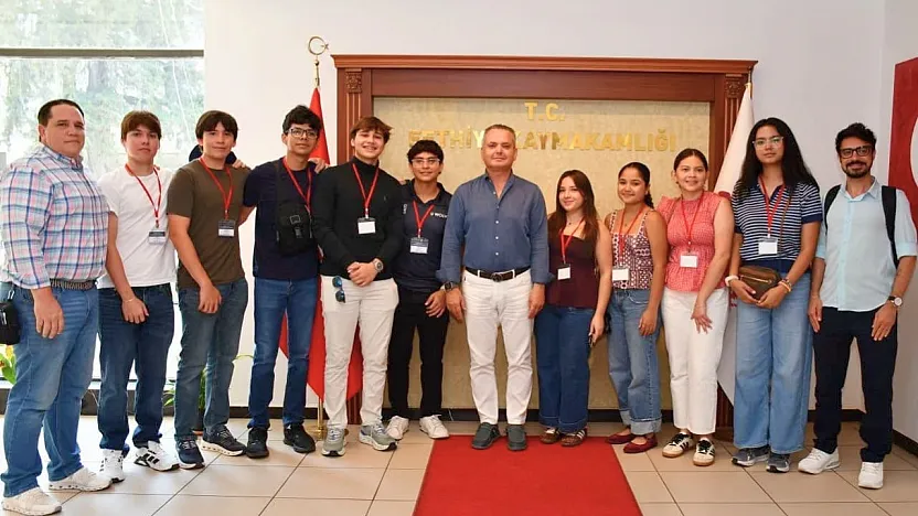Nikaragua ve Guatemalalı genç girişimcilerden Fethiye Kaymakamı Akkaya'ya ziyaret